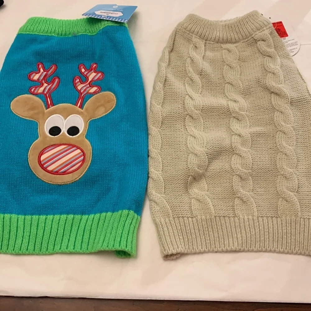 Set of two Dog Sweaters size M NWT